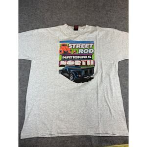 Vintage 90s 1997 Street Rod Nationals North Kalamazoo Michigan T-Shirt Mens XL